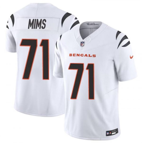 Men Cincinnati Bengals #71 Amarius Mims White 2024 Draft F.U.S.E Vapor Untouchable Limited Stitched Jersey