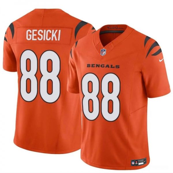 Men Cincinnati Bengals #88 Mike Gesicki Orange 2024 F.U.S.E. Vapor Untouchable Limited Stitched Jersey