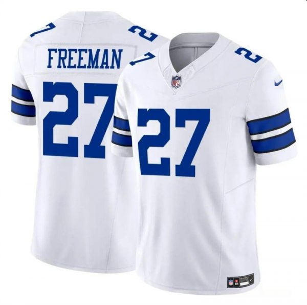 Men Dallas Cowboys #27 Royce Freeman White 2023 F.U.S.E Vapor Limited Stitched Football Jersey