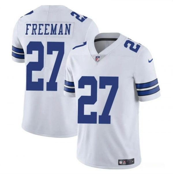 Men Dallas Cowboys #27 Royce Freeman White Vapor Untouchable Limited Stitched Football Jersey