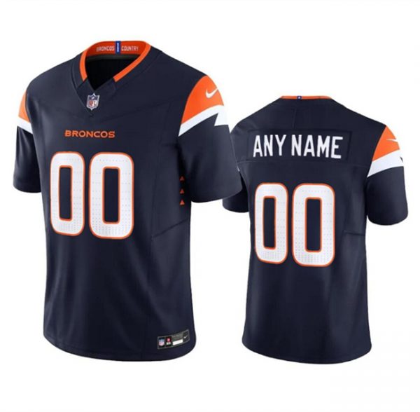 Denver Broncos Active Player Custom Navy 2024 F.U.S.E. Alternate Vapor Limited Stitched Football Jersey