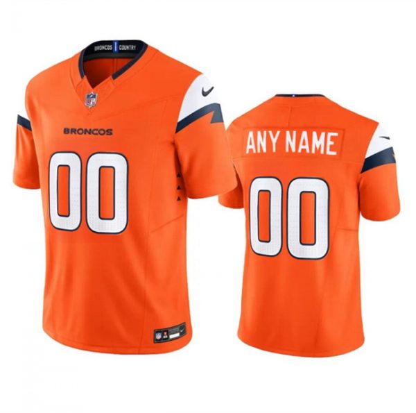 Denver Broncos Active Player Custom Orange 2024 F.U.S.E. Vapor Limited Stitched Football Jersey