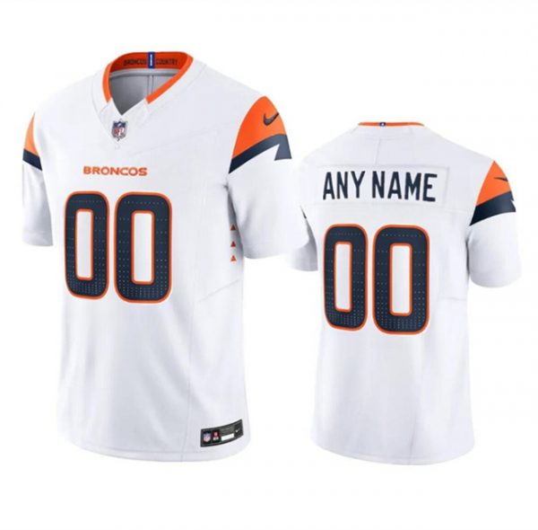 Denver Broncos Active Player Custom White 2024 F.U.S.E. Vapor Limited Stitched Football Jersey