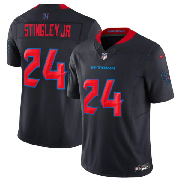 Men Houston Texans #24 Derek Stingley Jr. Navy 2024 2nd Alternate F.U.S.E Vapor Stitched jersey
