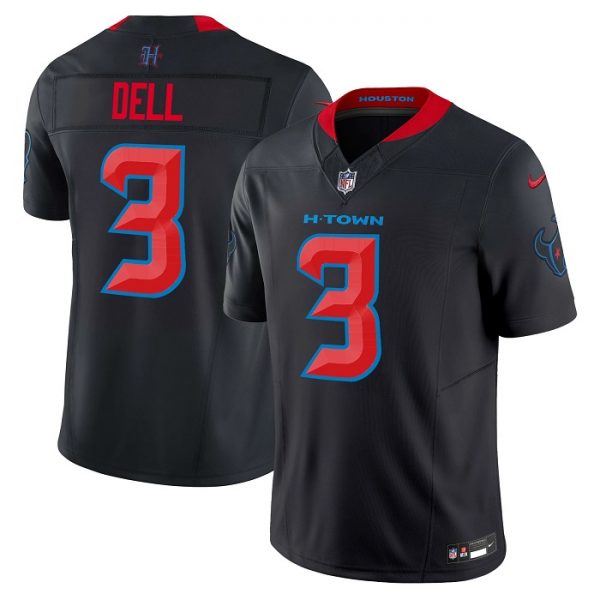 Men Houston Texans #3 Tank Dell Navy 2024 2nd Alternate F.U.S.E Vapor Stitched jersey