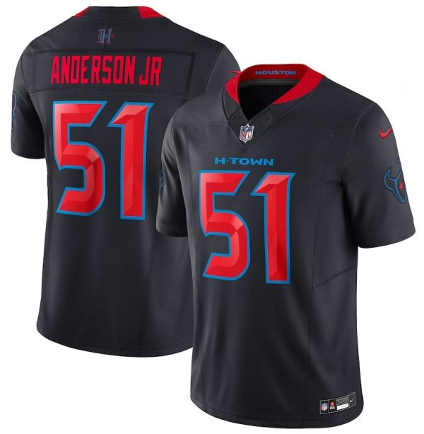 Men Houston Texans #51 Will Anderson Jr. Navy 2024 2nd Alternate F.U.S.E Vapor Stitched jersey