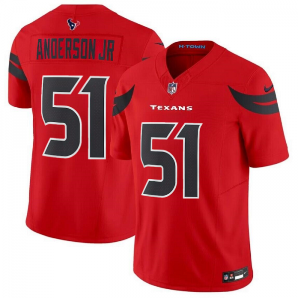Men Houston Texans #51 Will Anderson Jr. Red 2024 Alternate F.U.S.E Vapor Stitched jersey