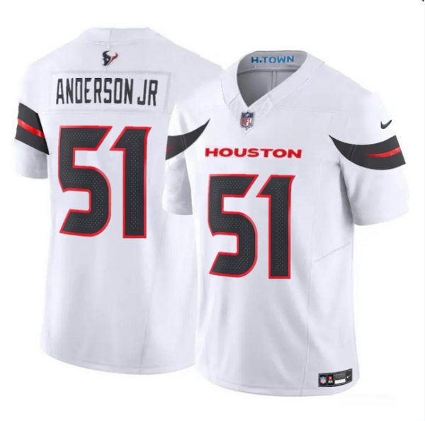 Men Houston Texans #51 Will Anderson Jr. White 2024 Vapor F.U.S.E. Limited Stitched Jersey