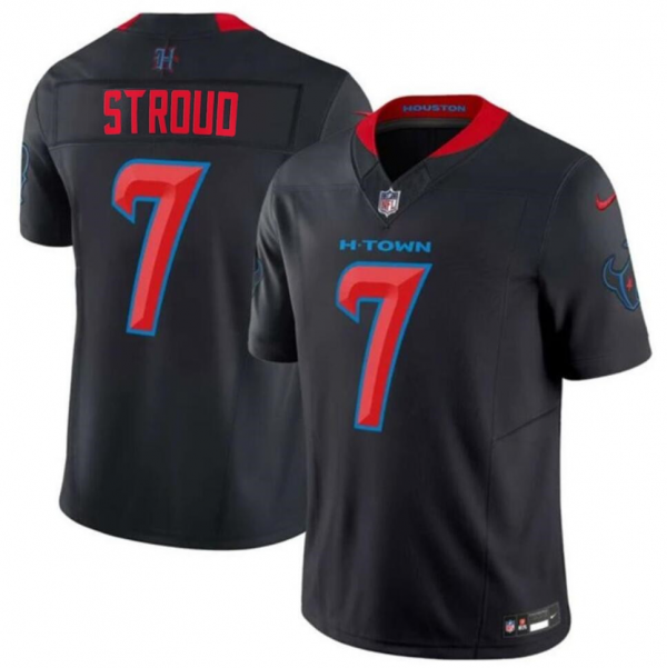 Men Houston Texans #7 C.J. Stroud Navy 2024 2nd Alternate F.U.S.E Vapor Stitched jersey