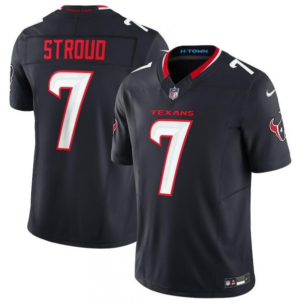 Men Houston Texans #7 C.J. Stroud Navy 2024 Vapor F.U.S.E. Limited Stitched Jersey