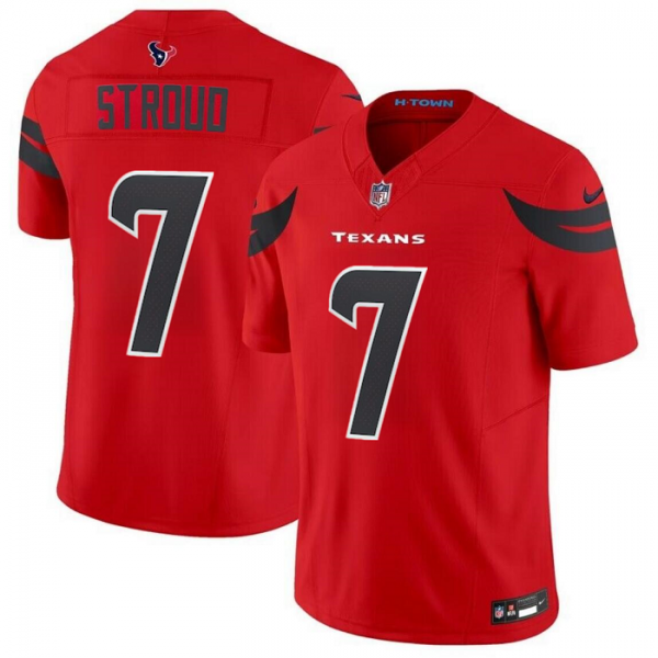 Men Houston Texans #7 C.J. Stroud Red 2024 Alternate F.U.S.E Vapor Stitched jersey