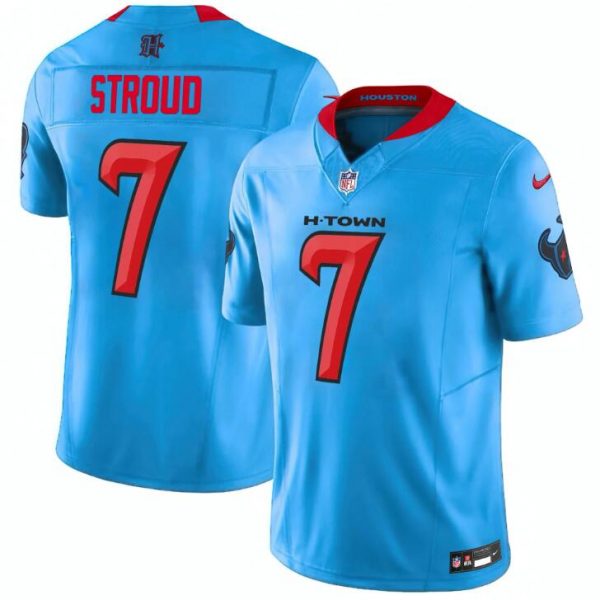 Houston Texans Active Player Custom Blue 024 Vapor F.U.S.E. Limited Stitched Jersey