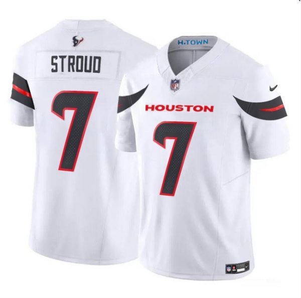 Houston Texans Active Player Custom White 2024 Vapor F.U.S.E. Limited Stitched Jersey
