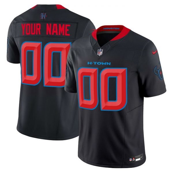 Houston Texans Customized Navy 2024 2nd Alternate F.U.S.E Vapor Stitched Jersey