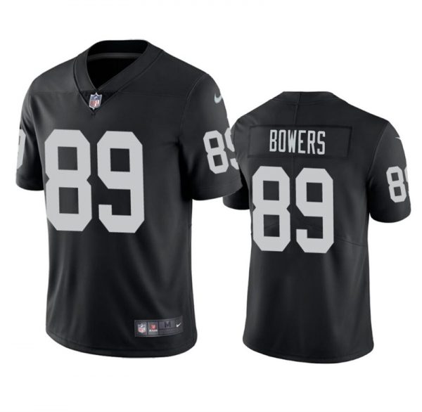 Men Las Vegas Raiders #89 Brock Bowers Black 2024 Draft Vapor Stitched Football Jersey