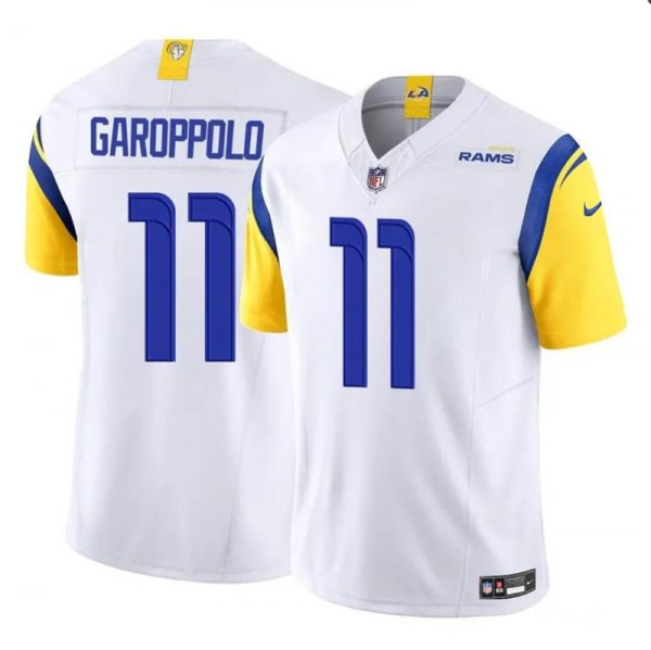 Men Los Angeles Rams #11 Jimmy Garoppolo White 2024 F.U.S.E. Vapor Untouchable Stitched Football Jersey