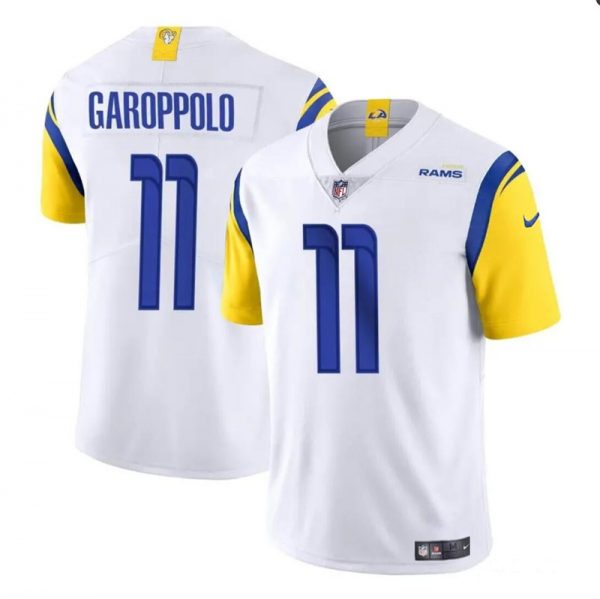 Men Los Angeles Rams #11 Jimmy Garoppolo White Vapor Untouchable Stitched Football Jersey