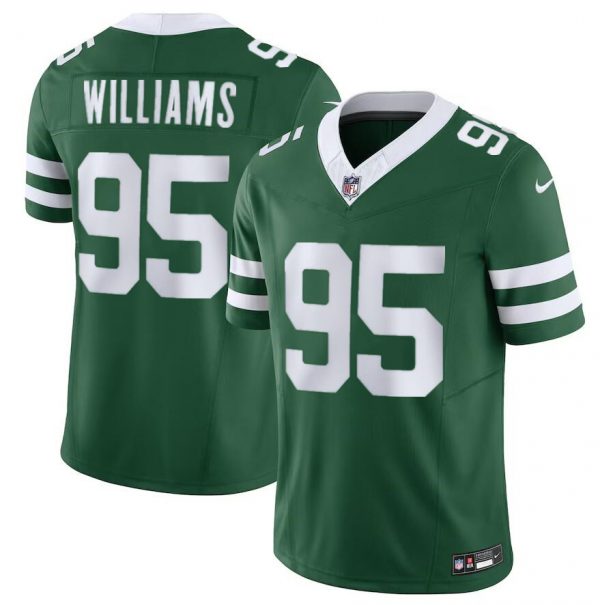 Men New York Jets #95 Garrett Wilson Green 2024 F.U.S.E. Vapor Limited Stitched Jersey