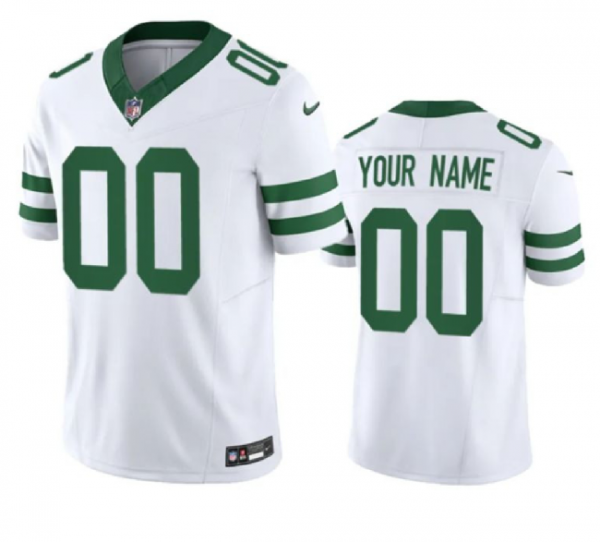 New York Jets Customized White F.U.S.E. Throwback Vapor Untouchable Limited Stitched Jersey