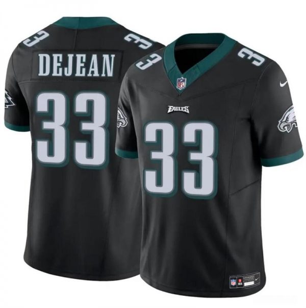 Men Philadelphia Eagles #33 Cooper DeJean Black 2024 Draft F.U.S.E Vapor Untouchable Limited Stitched Football Jersey