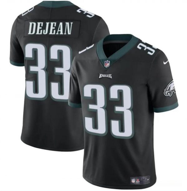 Men Philadelphia Eagles #33 Cooper DeJean Black 2024 Draft Vapor Untouchable Limited Stitched Football Jersey