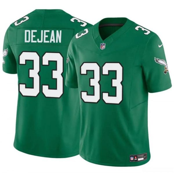 Men Philadelphia Eagles #33 Cooper DeJean Green 2024 Draft F.U.S.E Vapor Untouchable Throwback Limited Stitched Football Jersey