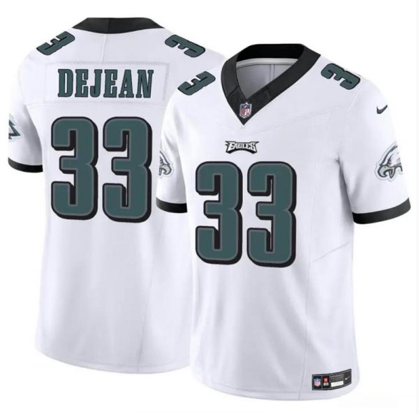 Men Philadelphia Eagles #33 Cooper DeJean White 2024 Draft F.U.S.E Vapor Untouchable Limited Stitched Football Jersey
