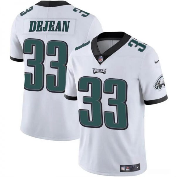 Men Philadelphia Eagles #33 Cooper DeJean White 2024 Draft Vapor Untouchable Limited Stitched Football Jersey