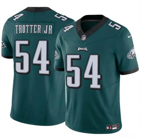 Men Philadelphia Eagles #54 Jeremiah Trotter Jr Green 2024 Draft F.U.S.E Vapor Untouchable Limited Stitched Football Jersey