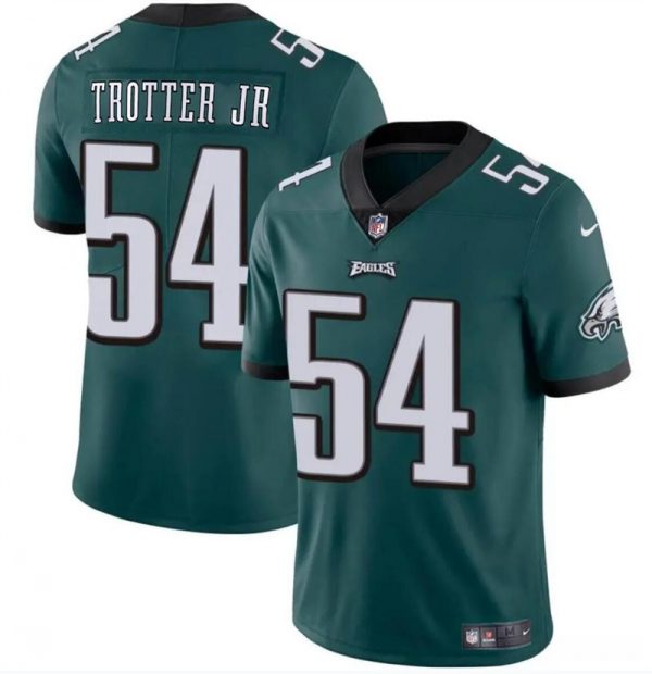 Men Philadelphia Eagles #54 Jeremiah Trotter Jr Green 2024 Draft Vapor Untouchable Limited Stitched Football Jersey