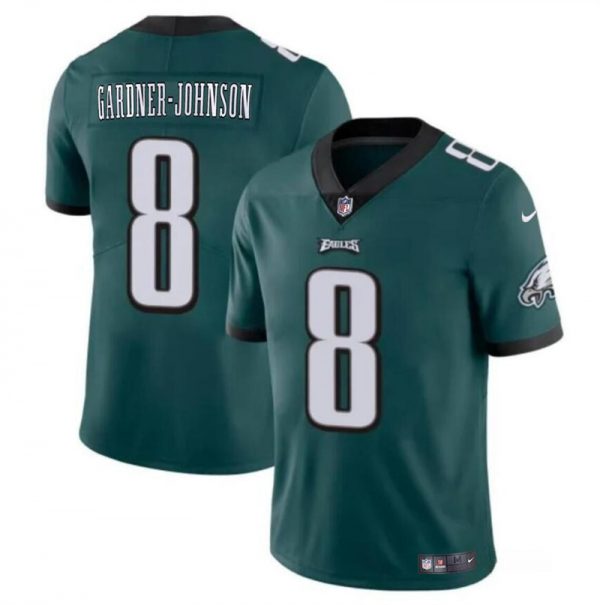 Men Philadelphia Eagles #8 Chauncey Gardner-Johnson Green Vapor Untouchable Limited Stitched Football Jersey