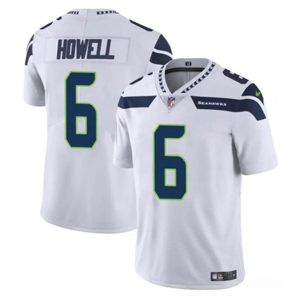 Men Seattle Seahawks #6 Sam Howell White Vapor Limited Stitched Football Jersey
