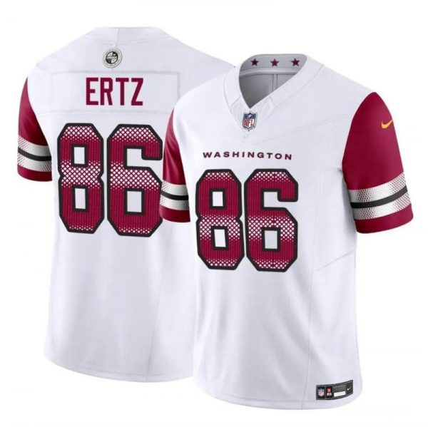 Men Washington Commanders #86 Zach Ertz White 2023 F.U.S.E. Vapor Limited Stitched Football Jersey