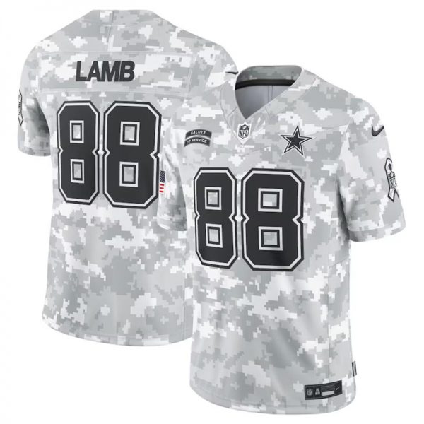 Men Dallas Cowboys #88 CeeDee Lamb 2024 Arctic Camo Salute to Service Limited Stitched Football Jersey