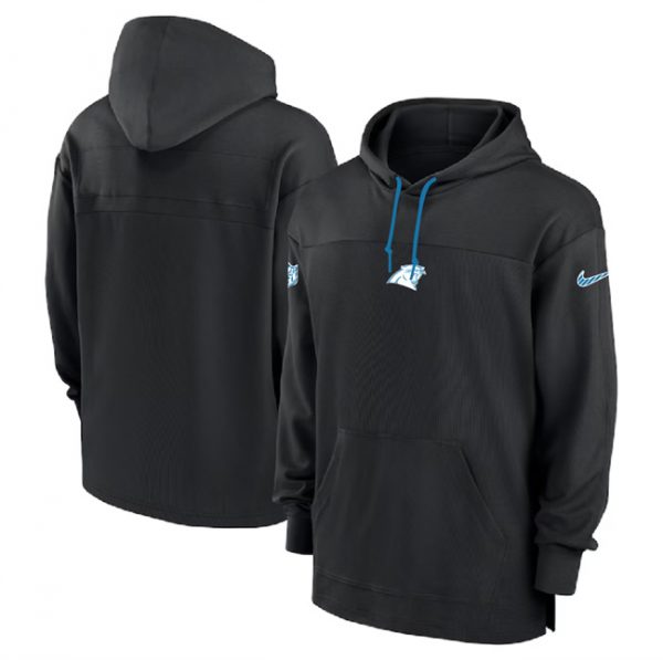 Men Carolina Panthers Black Performance Pullover Hoodie