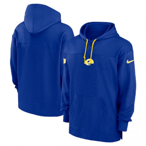 Men Los Angeles Rams Royal Performance Pullover Hoodie
